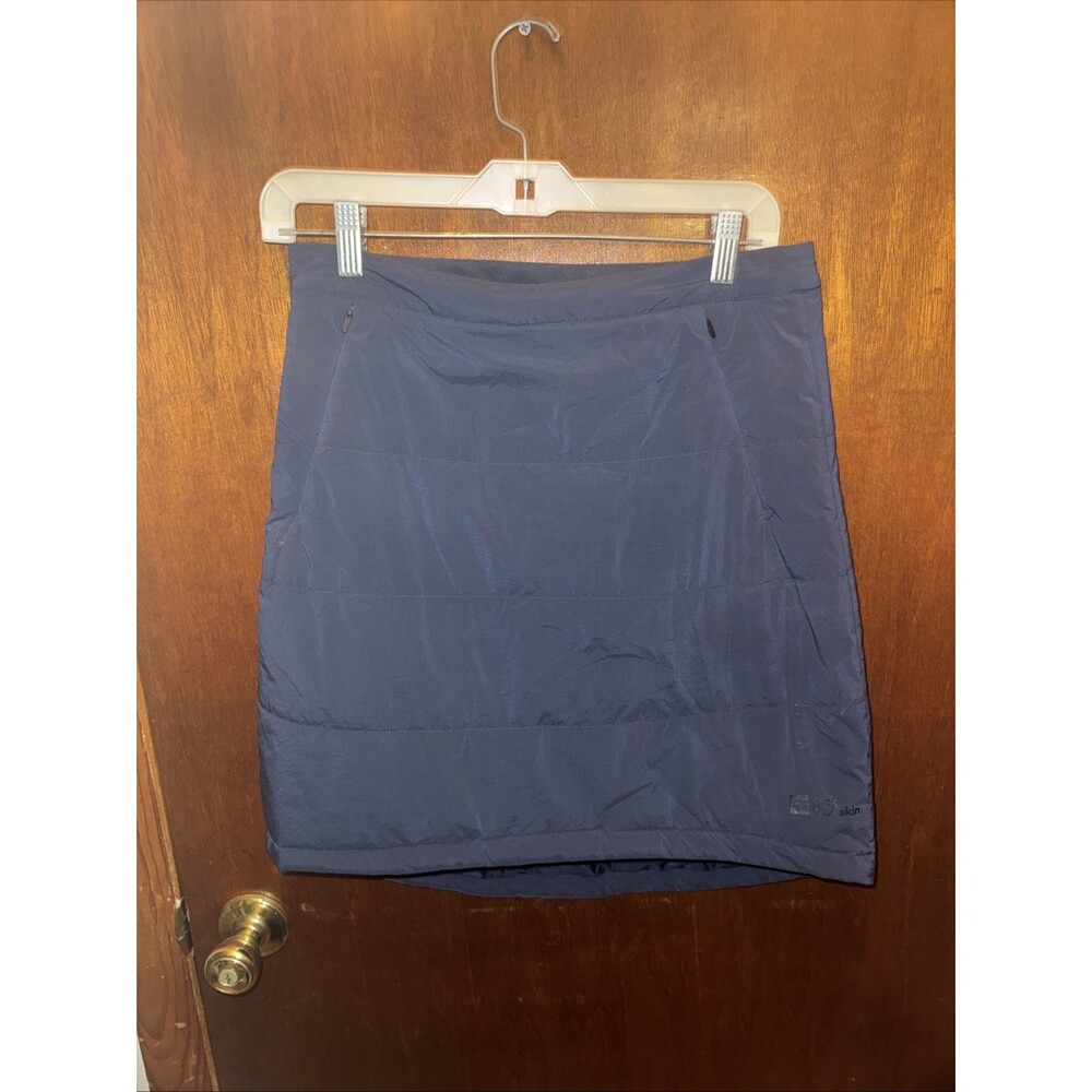 Jack Wolfskin Womens Navy Blue Fleece Lined Skirt Size Small